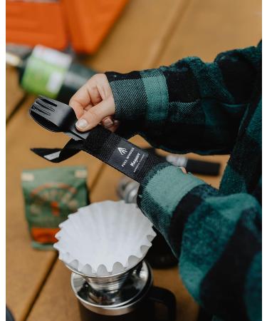 MAGWARE Magnetic Camping Utensils Set - Portable Metal Travel Flatware with Case | Camping Cutlery Set with Knife, Fork & Spoon | Reusable Utensils for Camping, Picnic, Office & Kid's Lunchbox - Green - Buy Online on GoSupps.com