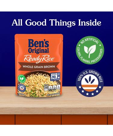 Ben's Original Whole Grain Brown Rice - 8.8 oz Pouch (Pack of 12) | Ready Rice for Easy Dinner Side - Buy Online on GoSupps.com