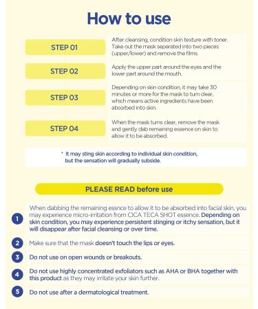 CKD Vita C Teca Blemish Shot Mask - Hydrogel Firming Face Mask with Pure Vitamin C & Centella Asiatica for Radiance & Dark Spot Relief - 5 Sheets - Buy Online on GoSupps.com