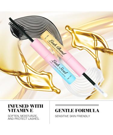 Mavphnee Lash Bond & Seal Waterproof - 2 in 1 Strong Hold Lash Glue for 72-Hour Lasting Eyelashes & Lash Extension Clusters - Buy Online on GoSupps.com