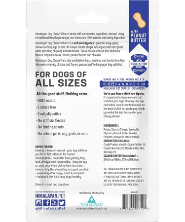 Himalayan Dog Chew Churro - Soft Peanut Butter 4 oz | Natural Dog Treats - Buy Online on GoSupps.com