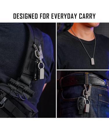 KeyUnity Titanium Emergency Whistle - EDC Loud Signal Whistle for Outdoor Camping Hiking & Training | International Shipping Available - Buy Online on GoSupps.com