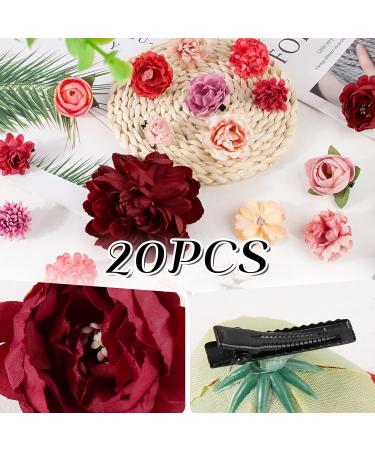 BOFUNX 20 Pieces Flower Hair Clips - Stylish Accessories for Girls Women | Perfect for Parties & Weddings - International Shipping - Buy Online on GoSupps.com