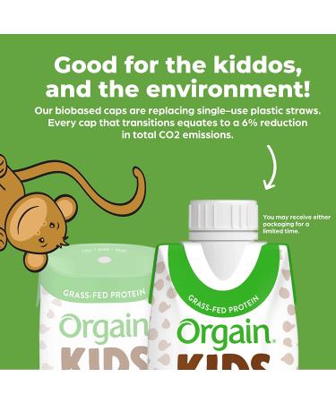 Orgain Organic Kids Protein Shake - Chocolate, 8g Protein, 22 Vitamins, Gluten-Free, Non-GMO, 12 Ct - Buy Online on GoSupps.com