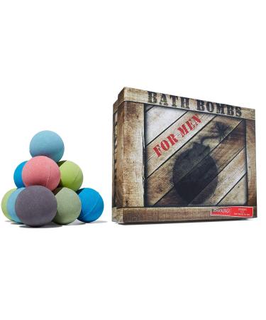 Crate Bombs Mens Bath Bombs Set of 12  Relaxing Bath Bombs - Valentines Day Gifts for Him by Trade Sailor