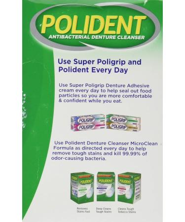 Polident Smokers Denture Cleanser 120 ea - Pack of 2 (240 Count) - Effective Denture Cleaning for Smokers - Buy Online on GoSupps.com