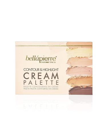 Bellapierre Contour & Highlighter Cream Makeup Palette | 6 Shades for All Skin Tones | Non-Toxic, Paraben-Free, Vegan & Cruelty-Free | Natural Glow - Buy Online on GoSupps.com