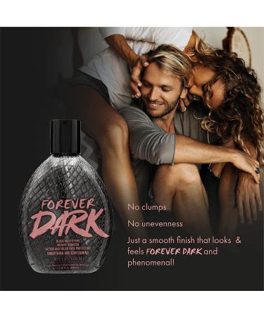 Millennium Tanning Forever Dark Black Mattifying Instant Bronzer Tanning Lotion 13.5oz - Skin-Perfecting Formula - Buy Online on GoSupps.com