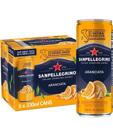 Italian Gourmet E.R. L'Aranciata Lot de 48 bo tes de 330 ml San pellegrino Oranges Limonade Original Orange + Italian Gourmet Pulpa 400 g