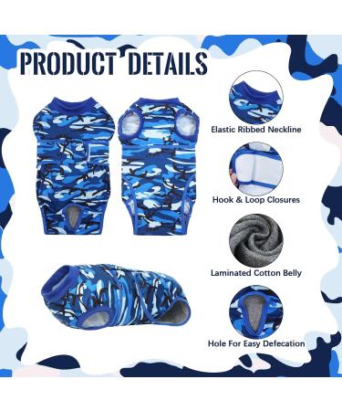 Kuoser Camouflage Dog Body After Surgery - Breathable Post-Op Dog Bodysuit Alternative to Protective Collar for XS Male/Female Dogs - Buy Online on GoSupps.com
