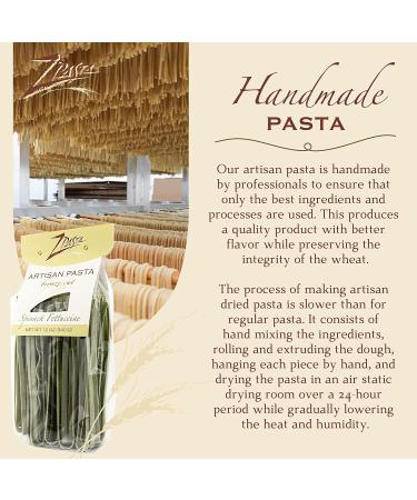 Spinach Fettuccine - Bronze Cut Artisan Pasta 12 oz (2 Pack) | ZPasta - Buy Online on GoSupps.com