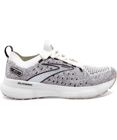 Meta Title: Brooks Women's Glycerin StealthFit 20 Neutral Running Shoe - White/Black/Cream - Size 8 - Buy Online on GoSupps.com