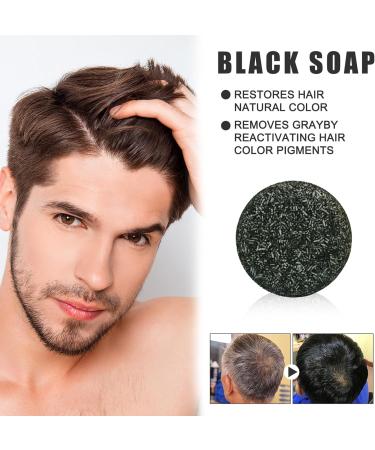3 Piece Natural Soap For Gray Hair Solid Shampoo For Gray Hair Shiny Gray Soap Hair Darkening Shampoo Solid Shampoo Organic Dark Shampoo Hair Regrowth Shampoo and 1 Bubble Net - Buy Online on GoSupps.com