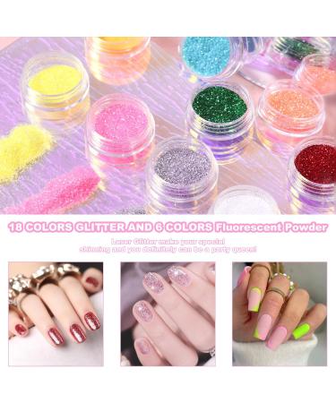 DouborQ Acrylic Nail Kit with Electric Nail Drill, UV Nail Lamp, 29 Color Acrylic Powder Starter Set - Complete Nail Art Supplies for Beginners - Buy Online on GoSupps.com