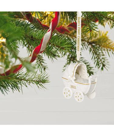 2022 Hallmark Keepsake Baby's First Christmas Pram Ornament - Porcelain 2022 Baby Pram - Buy Online on GoSupps.com