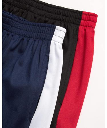 Quad Seven Boys' Sweatpants 4-Pack Tricot Jogger Track Pants (Size 4-18) - Black/Navy/Charcoal - Ages 16-18 - Buy Online on GoSupps.com