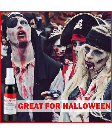 Fake Blood Makeup Spray - Halloween SFX for Zombie, Vampire & Monster Cosplay 2.1oz - Buy Online on GoSupps.com