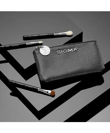 Sigma Beauty Glam 'N Go Mini Eye Brush Set - 3 Brushes with Beauty Bag - Buy Online on GoSupps.com