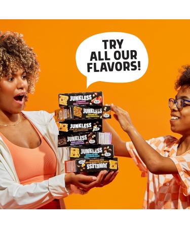 Junkless Peanut Butter Chocolate Chip Chewy Granola Bars - 6 Pack Less Sugar Wholesome Snacks Great Taste 1.1 oz Bars - International Shipping Available - Buy Online on GoSupps.com