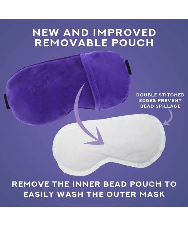 Ticlo's Moist Heat Therapy Compress Dry Eye Mask - Weighted Steam Mask for Blepharitis, Stye, MGD - Includes 15 Eyelid Scrub Wipes - Buy Online on GoSupps.com