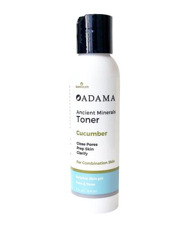 Adama Ancient Minerals Toner Cucumber Zion Health 4 oz Liquid