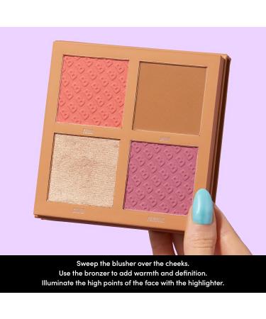 BEAUTY BAY Dream Delight Face Palette - Highlighter, Bronzer & Blush All In One - Vegan & Cruelty Free - Light to Medium Skin Tone - Buy Online on GoSupps.com