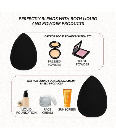 ForPro Expert Beauty Sponge Blender - Premium Latex-Free Makeup Sponge, 100% Vegan & Cruelty-Free - Black - Buy Online on GoSupps.com