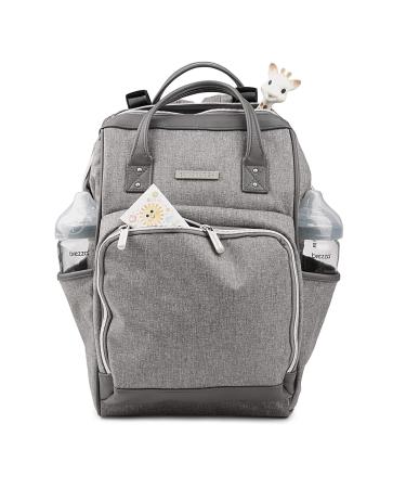 Multi-Function Light Grey Nappy Bag - Stylish Backpack for Baby Care & Travel - Large Capacity - Buy Online on GoSupps.com