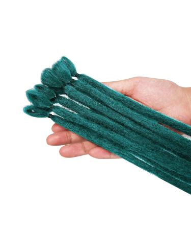 10PCS Turquoise Dreadlock Extensions - Synthetic Crocheted Faux Locs for Men & Women | Jamaica Punk Hip-Hop Hair Accessories - Buy Online on GoSupps.com