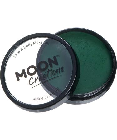 Moon Creations Pro Face & Body Makeup in Dark Green - 36g | Professional Face Painting Pot for Kids & Adults at Festivals & Halloween - Buy Online on GoSupps.com