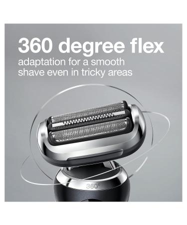 Braun Series 7 7091cc Flex Electric Razor for Men - SmartCare Beard Trimmer Body Groomer & Wet/Dry Exfoliating Brush - Rechargeable & Cordless Foil Shaver in Black - Buy Online on GoSupps.com