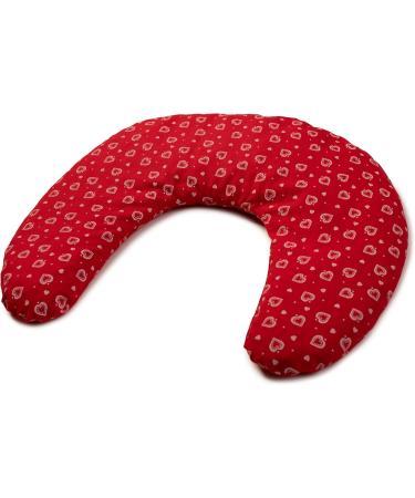 Cherry Stone Neck Pillow 30x33 - Red Hearts | Ideal Heat Pad for Neck Pain Relief | Shop Internationally - Buy Online on GoSupps.com