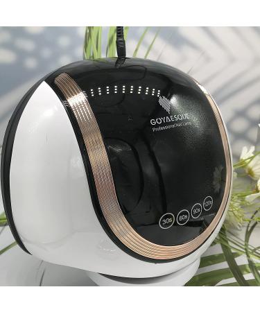 GOYAESQUE 180W UV LED Nail Lamp for Fast Drying Gel Polish - Professional Curing Lamp with 4 Timer Smart Sensor and LCD Display - Buy Online on GoSupps.com