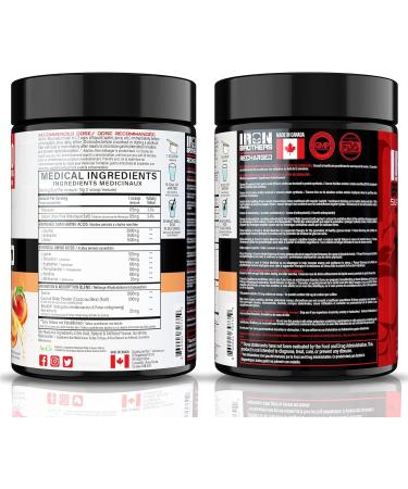Recharged BCAA/EAA Electrolyte Powder | Peach Ripple Amino Acids Supplement for Muscle Recovery | L-Leucine L-Isoleucine Electrolytes & AstraGin - Sugar-Free | Post-Workout Energy Drink | 30 Serves - Buy Online on GoSupps.com