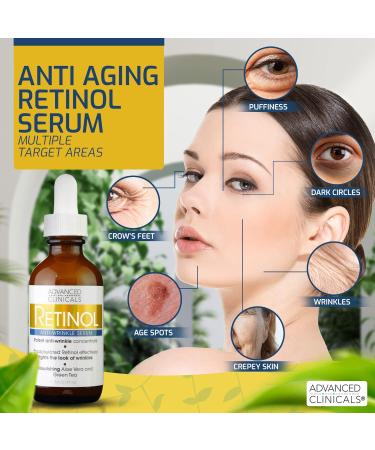 Advanced Clinicals Retinol Firming Cream + Retinol Travel Size Firming Cream + Retinol Anti-Aging Face Serum Set - Buy Online on GoSupps.com