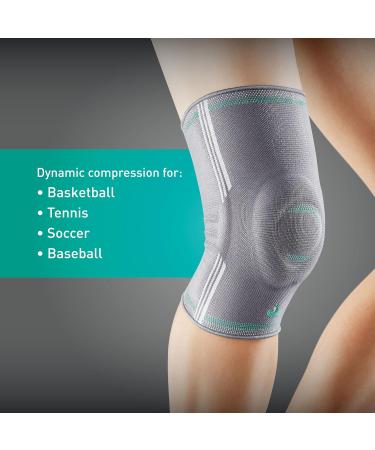 OPPO 2320 Compression Knee Sleeve | Patella Gel Pad & Side Stabilizers | Medical Support for Muscle Strain & Joint Pain (Gray Large) - International Shipping Available - Buy Online on GoSupps.com