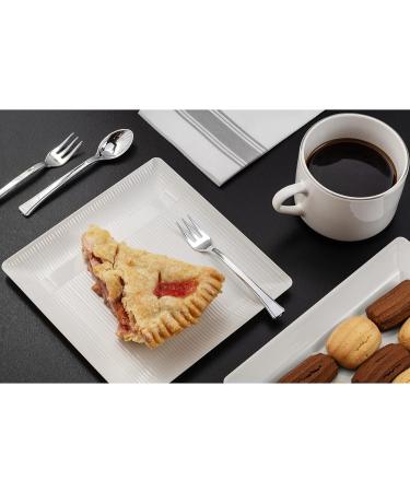 100CT Exquisite Plastic Mini Forks - Premium Silverware for Tasting Desserts - Buy Online on GoSupps.com