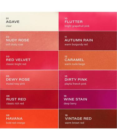 Melixir Vegan Lip Butter Trio (#03 Red Velvet #05 Dewy Rose #06 Rust Red) Hydrating Tinted Lip Balm for Dry Chapped Lips Petrolatum-Free Gift Set for Women Korean Lip Care Skincare Set - Buy Online on GoSupps.com