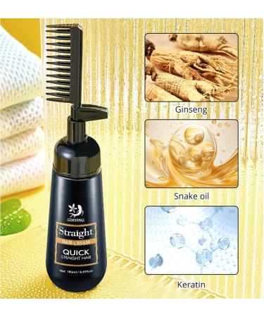 Silky Shine Hair Straightening Cream Correcting Smoothing Damage Repair 150ml Soft & Safe Nourishing Quick Straightening Suitable for All Hair Types - Buy Online on GoSupps.com
