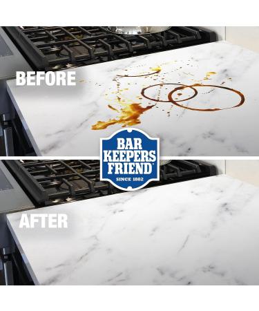 Bar Keepers Friend Granite & Stone Cleaner & Polish - 25.4 oz - For Natural & Manufactured Stone, Quartz, Marble - Countertop Cleaner & Polish - Buy Online on GoSupps.com