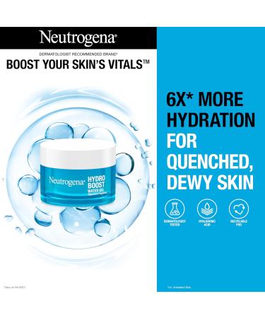Neutrogena Hydro Boost Water Gel Face Moisturizer | Hyaluronic Acid Hydration & Glow | Refillable Jar + Pod (2 Pack) - International Shipping - Buy Online on GoSupps.com