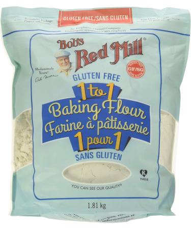 BOB'S RED MILL 1 to 1 Gluten Free Flour 1.814 kg & Bobs Red Mill Pancake and Waffle Mix Gluten Free 680 Grams - Buy Online on GoSupps.com