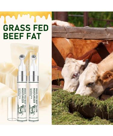 New Cover Grass Fed Beef Tallow Eye Cream for Dark Circles and Puffiness Beef Tallow for Skin Anti Aging Eye Treatment Balm with 360 Massage Ball Hydrates & Soothes Firms Delicate Under Eyes Area - Buy Online on GoSupps.com