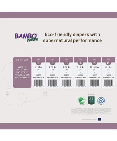 Bambo Nature Premium Eco-Friendly Baby Diapers (SIZES 1 TO 6 AVAILABLE)  Size 4  27 Count- Pack of 6 Size 4 (162 Count) 162 - Buy Online on GoSupps.com