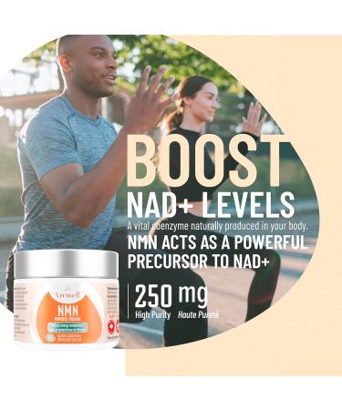 Arcwell Micronized NMN (Nicotinamide Mononucleotide) Powder | 250 mg per Scoop | NAD+ Supplement | Source of Niacin Vitamin B3 | Supports Cellular Health & Energy Production (15 g 60 servings) 15 g (Pack of 1) - Buy Online on GoSupps.com