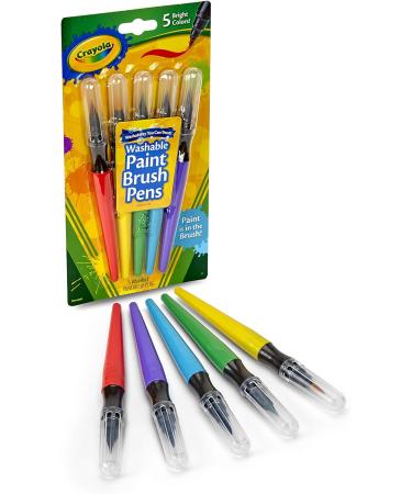 Crayola Brush Pens - 5 Count Paint Set for Art Supplies & Painting Supplies - Buy Online on GoSupps.com