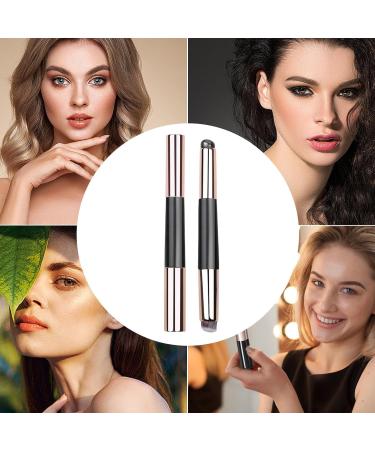 Silicone Lip Applicator | Silicone Makeup Applicator | Multi-purpose Silicone Lip Oil Brush with Lid Double-Head Makeup Applicator for Concealer Eyeshadow Lip Gloss Black - Buy Online on GoSupps.com