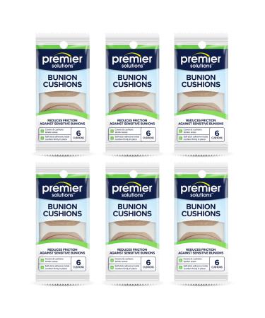 Premier Solutions Bunion Cushions 6 ct reduces friction against sensitive bunions (Pack of 6)