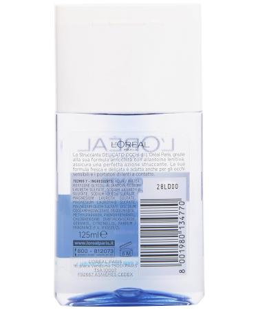 LOREAL Struccante Occhi 125ml - Gentle Eye Makeup Remover for Sensitive Skin | International Shipping Available - Buy Online on GoSupps.com