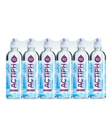 Alkalic ionized spring water pH 9+ (24 x 600 ml) cleaned with electrolytes clean and smooth actiphasse 600 ml (24 Pack)